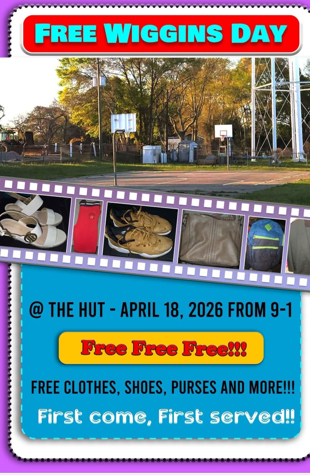 Free Wiggins Day flyer